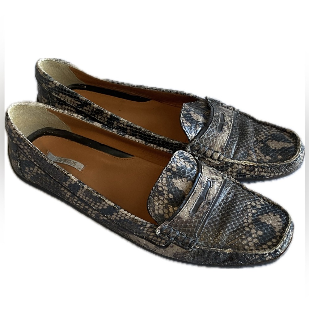 Geox Snakeskin Print Loafers Women’s Size 10.5 or US 41